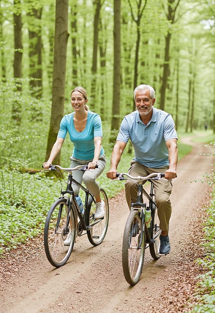 Radfahren im Wald
