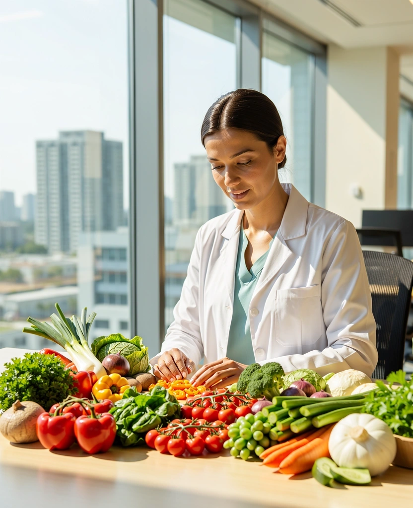 Nutritionist bei der Arbeit